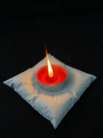 El Yapımı,Taştan Yastık Görünümlü Mumluk - Görsel 2